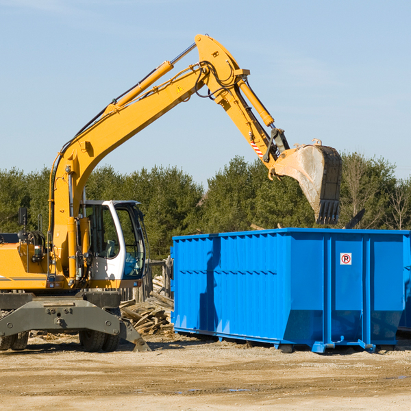 what happens if the residential dumpster is damaged or stolen during rental in Cross Village